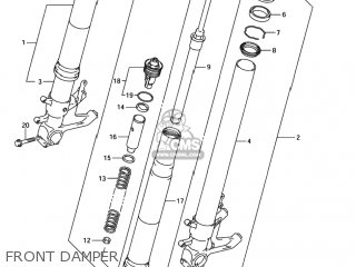 FRONT DAMPER - GSXR1000 2006 (K6) USA (E03)