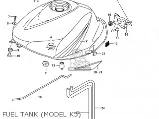 FUEL TANK (MODEL K5) - GSXR1000 2006 (K6) USA (E03)