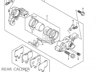 REAR CALIPER - GSXR1000 2006 (K6) USA (E03)