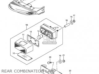 REAR COMBINATION LAMP - GSXR1000 2006 (K6) USA (E03)