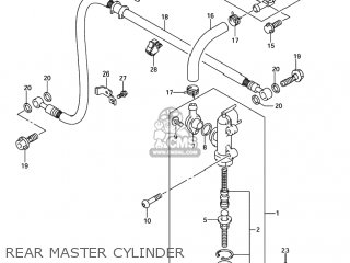 REAR MASTER CYLINDER - GSXR1000 2006 (K6) USA (E03)