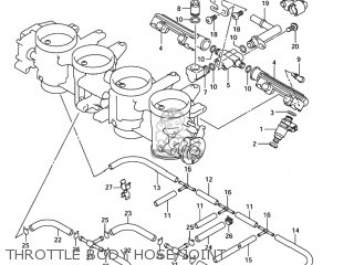 THROTTLE BODY HOSE/JOINT - GSXR1000 2006 (K6) USA (E03)