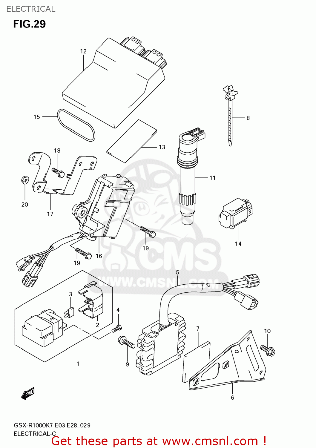 ELECTRICAL GSXR1000 2007 (K7) USA (E03)