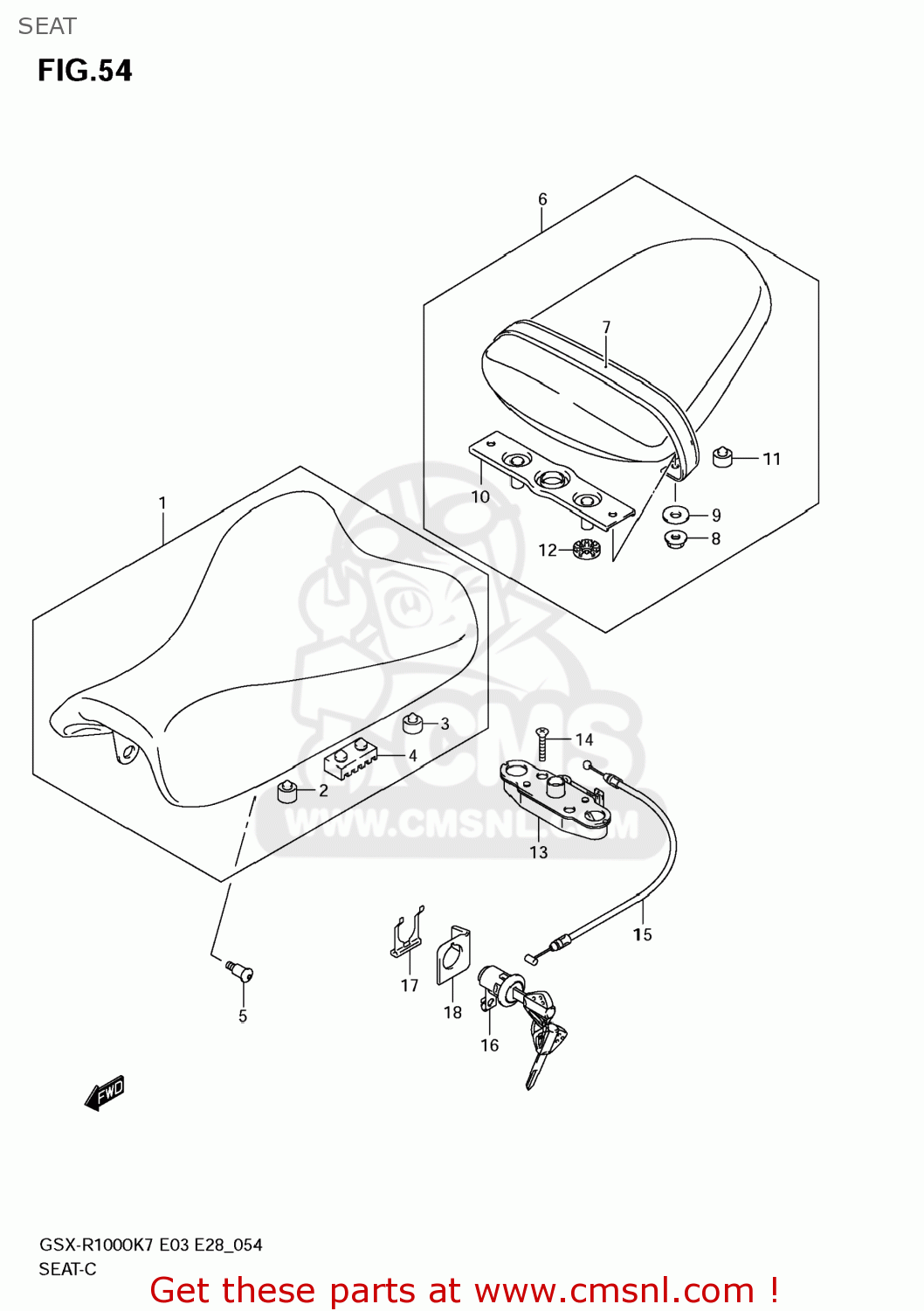 SEAT GSXR1000 2007 (K7) USA (E03)