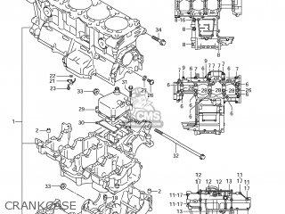 CRANKCASE - GSXR1000 2007 (K7) USA (E03)