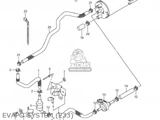 EVAPO SYSTEM (E33) - GSXR1000 2007 (K7) USA (E03)