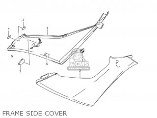 FRAME SIDE COVER - GSXR1000 2007 (K7) USA (E03)