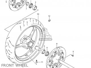 FRONT WHEEL - GSXR1000 2007 (K7) USA (E03)