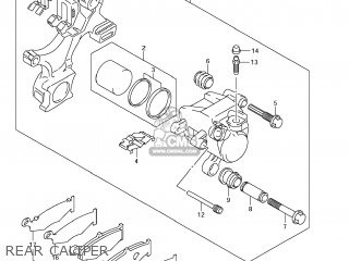 REAR CALIPER - GSXR1000 2007 (K7) USA (E03)