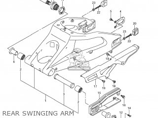 REAR SWINGING ARM - GSXR1000 2007 (K7) USA (E03)