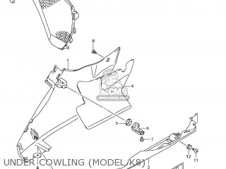 UNDER COWLING (MODEL K8) - GSXR1000 2007 (K7) USA (E03)
