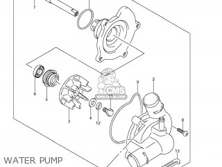 WATER PUMP - GSXR1000 2007 (K7) USA (E03)
