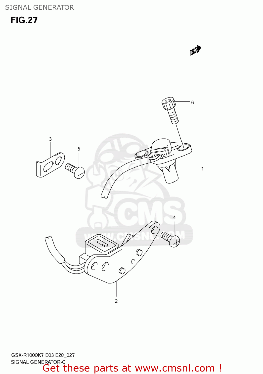 SIGNAL GENERATOR GSXR1000 2008 (K8) USA (E03)