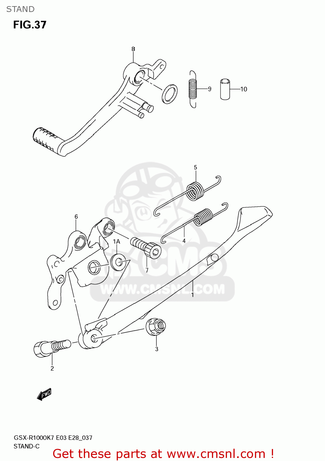 STAND GSXR1000 2008 (K8) USA (E03)