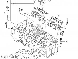 CYLINDER HEAD - GSXR1000 2008 (K8) USA (E03)