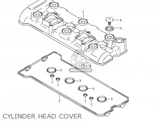 CYLINDER HEAD COVER - GSXR1000 2008 (K8) USA (E03)
