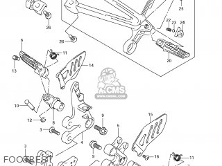 FOOTREST - GSXR1000 2008 (K8) USA (E03)