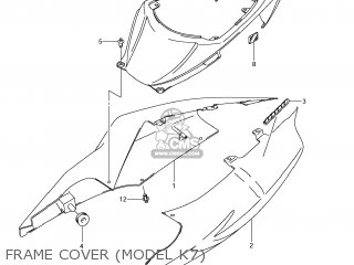 FRAME COVER (MODEL K7) - GSXR1000 2008 (K8) USA (E03)