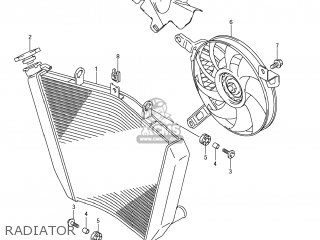 RADIATOR - GSXR1000 2008 (K8) USA (E03)