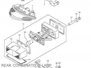 REAR COMBINATION LAMP - GSXR1000 2008 (K8) USA (E03)