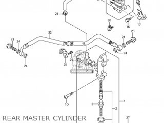 REAR MASTER CYLINDER - GSXR1000 2008 (K8) USA (E03)