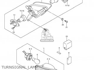 TURNSIGNAL LAMP - GSXR1000 2008 (K8) USA (E03)