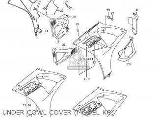 UNDER COWL COVER (MODEL K8) - GSXR1000 2008 (K8) USA (E03)