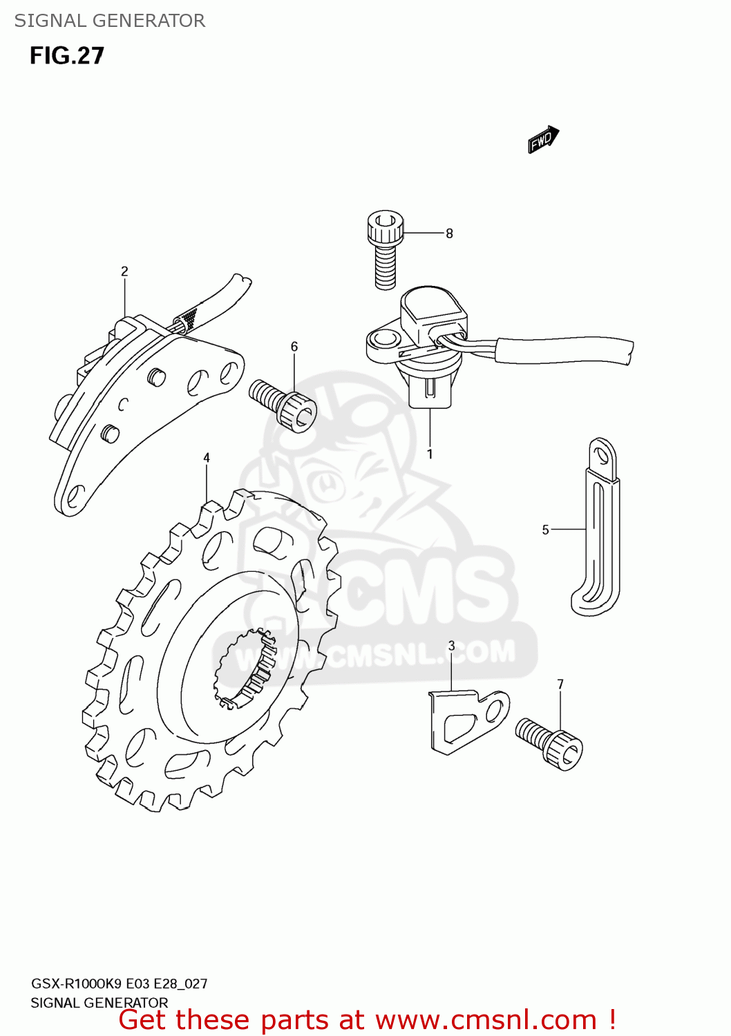 SIGNAL GENERATOR GSXR1000 2009 (K9) USA (E03)