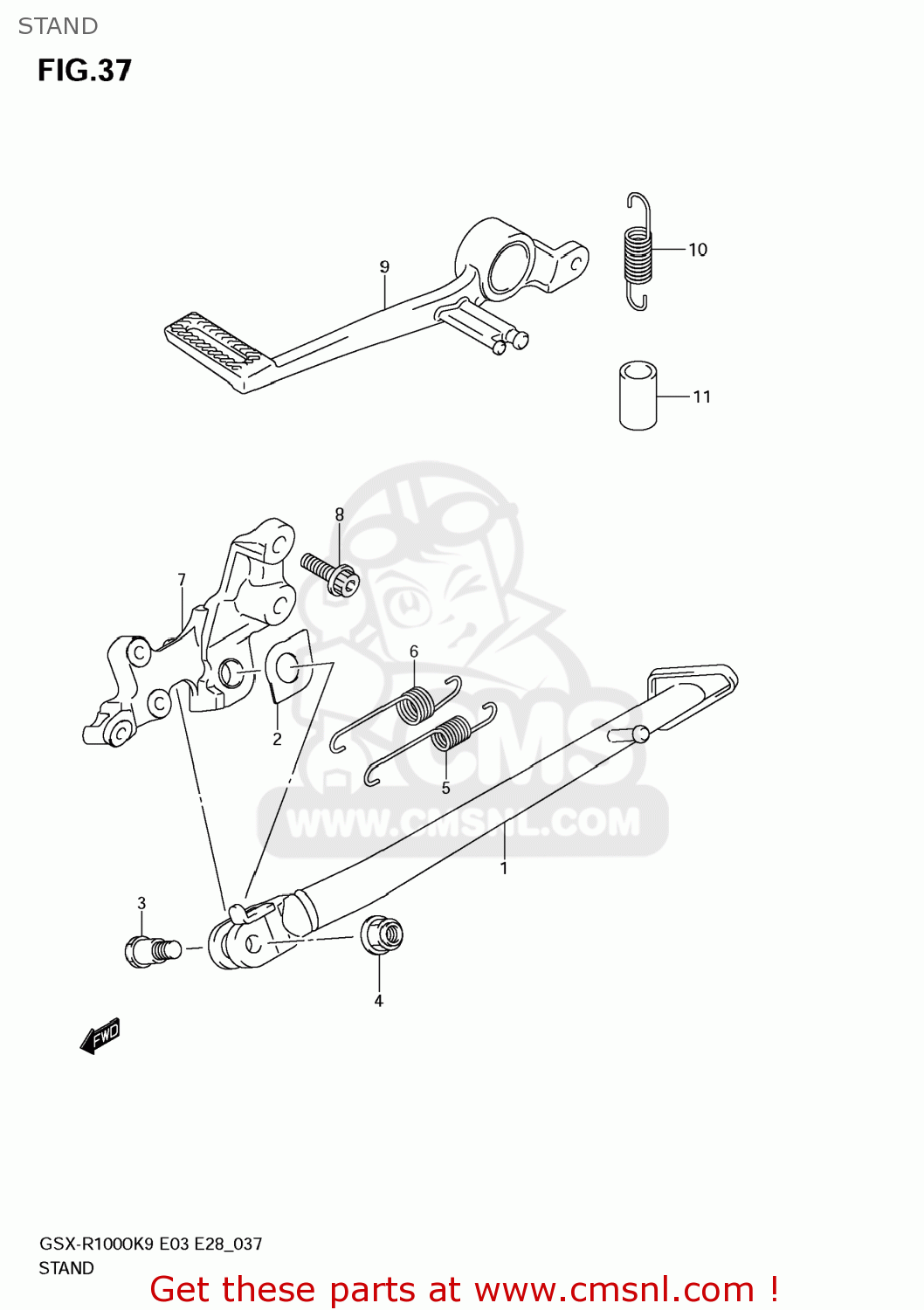 STAND GSXR1000 2009 (K9) USA (E03)