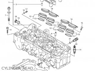 CYLINDER HEAD - GSXR1000 2009 (K9) USA (E03)