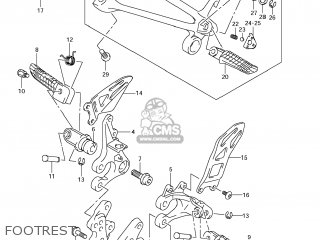 FOOTREST - GSXR1000 2009 (K9) USA (E03)