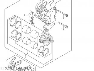 FRONT CALIPER - GSXR1000 2009 (K9) USA (E03)
