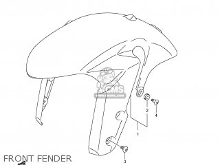 FRONT FENDER - GSXR1000 2009 (K9) USA (E03)