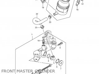 FRONT MASTER CYLINDER - GSXR1000 2009 (K9) USA (E03)