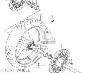FRONT WHEEL - GSXR1000 2009 (K9) USA (E03)