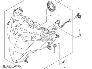 HEADLAMP - GSXR1000 2009 (K9) USA (E03)