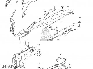 INTAKE PIPE - GSXR1000 2009 (K9) USA (E03)