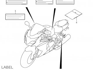 LABEL - GSXR1000 2009 (K9) USA (E03)