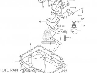 OIL PAN - OIL PUMP - GSXR1000 2009 (K9) USA (E03)