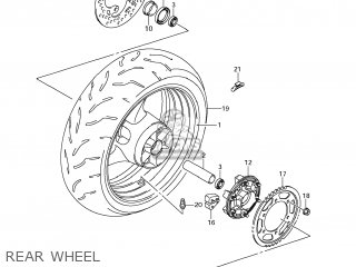 REAR WHEEL - GSXR1000 2009 (K9) USA (E03)