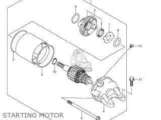 STARTING MOTOR - GSXR1000 2009 (K9) USA (E03)