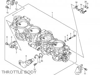 THROTTLE BODY - GSXR1000 2009 (K9) USA (E03)