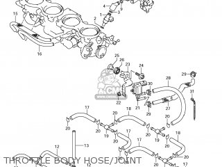 THROTTLE BODY HOSE/JOINT - GSXR1000 2009 (K9) USA (E03)