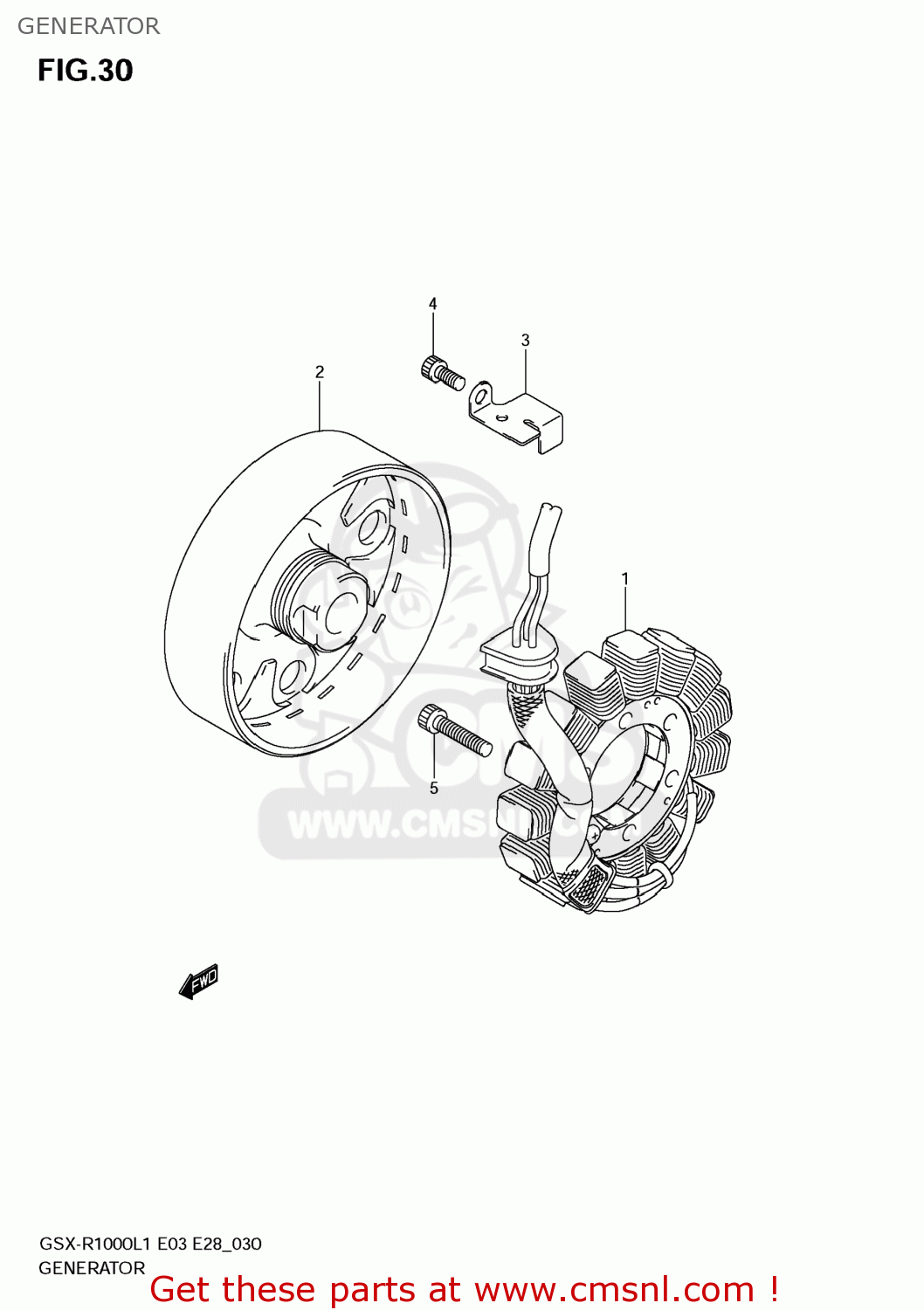 GENERATOR GSXR1000 2011 (L1) USA (E03)