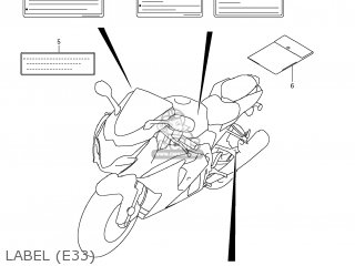 LABEL (E33) - GSXR1000 2011 (L1) USA (E03)