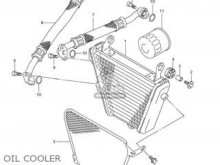 OIL COOLER - GSXR1000 2011 (L1) USA (E03)