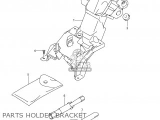PARTS HOLDER BRACKET - GSXR1000 2011 (L1) USA (E03)