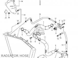 RADIATOR HOSE - GSXR1000 2011 (L1) USA (E03)