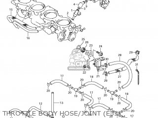 THROTTLE BODY HOSE/JOINT (E33) - GSXR1000 2011 (L1) USA (E03)