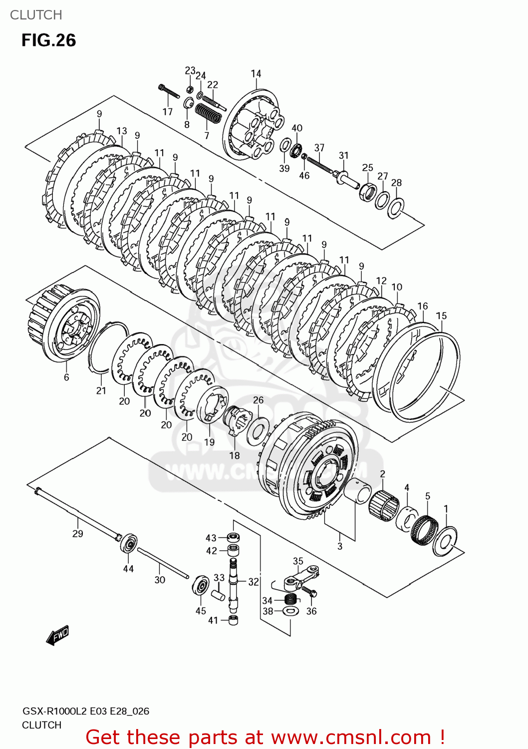 CLUTCH GSXR1000 2012 (L2) USA (E03)